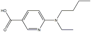 6-[butyl(ethyl)amino]pyridine-3-carboxylic acid Struktur