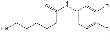 6-amino-N-(3-chloro-4-methoxyphenyl)hexanamide Struktur