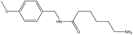 6-amino-N-(4-methoxybenzyl)hexanamide Struktur