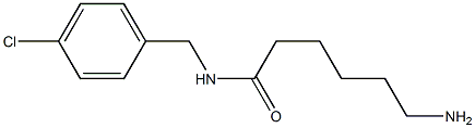 6-amino-N-[(4-chlorophenyl)methyl]hexanamide Struktur