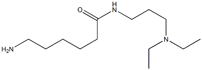 6-amino-N-[3-(diethylamino)propyl]hexanamide Struktur