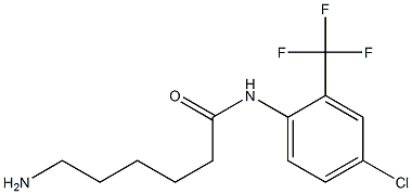 6-amino-N-[4-chloro-2-(trifluoromethyl)phenyl]hexanamide Struktur