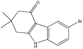 6-bromo-2,2-dimethyl-2,3,4,9-tetrahydro-1H-carbazol-4-one Struktur