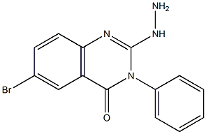 6-bromo-2-hydrazino-3-phenylquinazolin-4(3H)-one Struktur