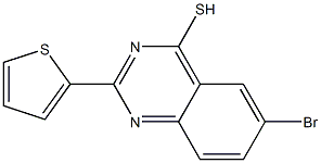 6-bromo-2-thien-2-ylquinazoline-4-thiol Struktur