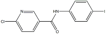 6-chloro-N-(4-iodophenyl)pyridine-3-carboxamide Struktur