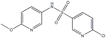 6-chloro-N-(6-methoxypyridin-3-yl)pyridine-3-sulfonamide Struktur