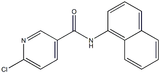 6-chloro-N-(naphthalen-1-yl)pyridine-3-carboxamide Struktur