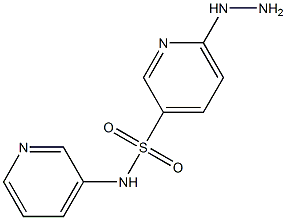 6-hydrazinyl-N-(pyridin-3-yl)pyridine-3-sulfonamide Struktur