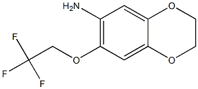 7-(2,2,2-trifluoroethoxy)-2,3-dihydro-1,4-benzodioxin-6-amine Struktur