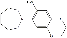 7-(azepan-1-yl)-2,3-dihydro-1,4-benzodioxin-6-amine Struktur