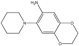 7-(piperidin-1-yl)-2,3-dihydro-1,4-benzodioxin-6-amine Struktur