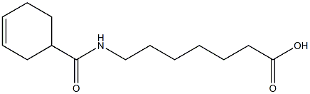 7-[(cyclohex-3-en-1-ylcarbonyl)amino]heptanoic acid Struktur