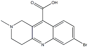 7-bromo-2-methyl-1H,2H,3H,4H-benzo[b]1,6-naphthyridine-10-carboxylic acid Struktur