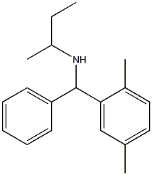 butan-2-yl[(2,5-dimethylphenyl)(phenyl)methyl]amine Struktur