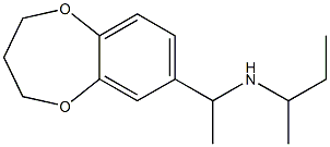 butan-2-yl[1-(3,4-dihydro-2H-1,5-benzodioxepin-7-yl)ethyl]amine Struktur