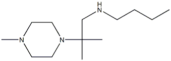 butyl[2-methyl-2-(4-methylpiperazin-1-yl)propyl]amine Struktur