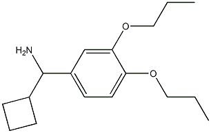 cyclobutyl(3,4-dipropoxyphenyl)methanamine Struktur