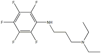 diethyl({3-[(2,3,4,5,6-pentafluorophenyl)amino]propyl})amine Struktur