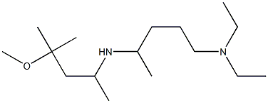 diethyl({4-[(4-methoxy-4-methylpentan-2-yl)amino]pentyl})amine Struktur