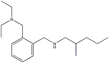 diethyl[(2-{[(2-methylpentyl)amino]methyl}phenyl)methyl]amine Struktur