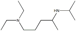 diethyl[4-(propan-2-ylamino)pentyl]amine Struktur