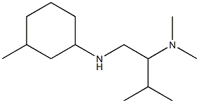 dimethyl({3-methyl-1-[(3-methylcyclohexyl)amino]butan-2-yl})amine Struktur