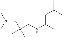 dimethyl(2-methyl-2-{[(4-methylpentan-2-yl)amino]methyl}propyl)amine Struktur