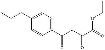 ethyl 2,4-dioxo-4-(4-propylphenyl)butanoate Struktur