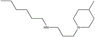 hexyl[3-(4-methylpiperidin-1-yl)propyl]amine Struktur