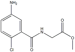 methyl [(5-amino-2-chlorobenzoyl)amino]acetate Struktur