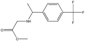 methyl 2-({1-[4-(trifluoromethyl)phenyl]ethyl}amino)acetate Struktur