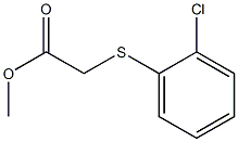 methyl 2-[(2-chlorophenyl)sulfanyl]acetate Struktur