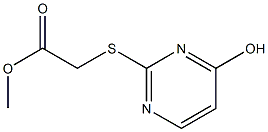 methyl 2-[(4-hydroxypyrimidin-2-yl)sulfanyl]acetate Struktur