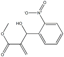 methyl 2-[hydroxy(2-nitrophenyl)methyl]prop-2-enoate Struktur