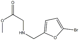 methyl 2-{[(5-bromofuran-2-yl)methyl]amino}acetate Struktur