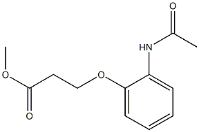 methyl 3-(2-acetamidophenoxy)propanoate Struktur