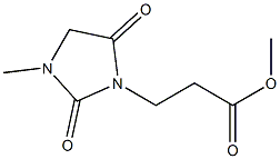 methyl 3-(3-methyl-2,5-dioxoimidazolidin-1-yl)propanoate Struktur