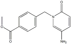 methyl 4-[(5-amino-2-oxo-1,2-dihydropyridin-1-yl)methyl]benzoate Struktur