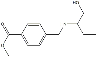 methyl 4-{[(1-hydroxybutan-2-yl)amino]methyl}benzoate Struktur