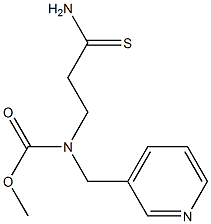 methyl N-(2-carbamothioylethyl)-N-(pyridin-3-ylmethyl)carbamate Struktur