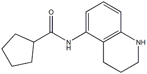 N-(1,2,3,4-tetrahydroquinolin-5-yl)cyclopentanecarboxamide Struktur