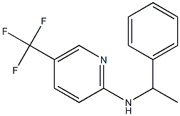 N-(1-phenylethyl)-5-(trifluoromethyl)pyridin-2-amine Struktur