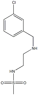 N-(2-{[(3-chlorophenyl)methyl]amino}ethyl)methanesulfonamide Struktur