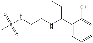 N-(2-{[1-(2-hydroxyphenyl)propyl]amino}ethyl)methanesulfonamide Struktur