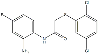 N-(2-amino-4-fluorophenyl)-2-[(2,5-dichlorophenyl)sulfanyl]acetamide Struktur