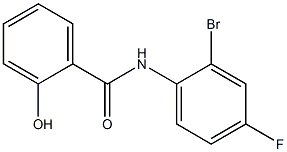 N-(2-bromo-4-fluorophenyl)-2-hydroxybenzamide Struktur