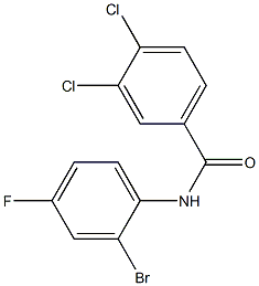 N-(2-bromo-4-fluorophenyl)-3,4-dichlorobenzamide Struktur