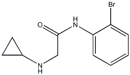 N-(2-bromophenyl)-2-(cyclopropylamino)acetamide Struktur