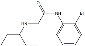 N-(2-bromophenyl)-2-(pentan-3-ylamino)acetamide Struktur